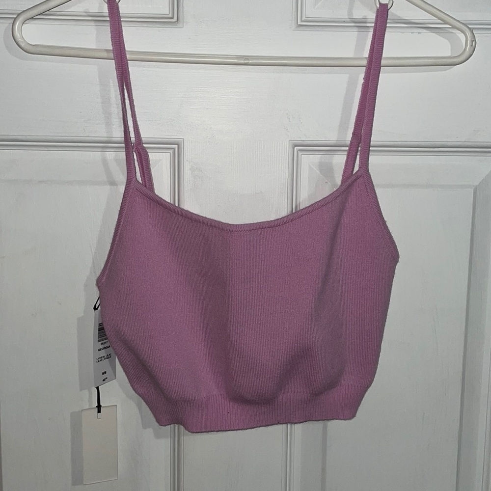 Babaton knit cropped tank